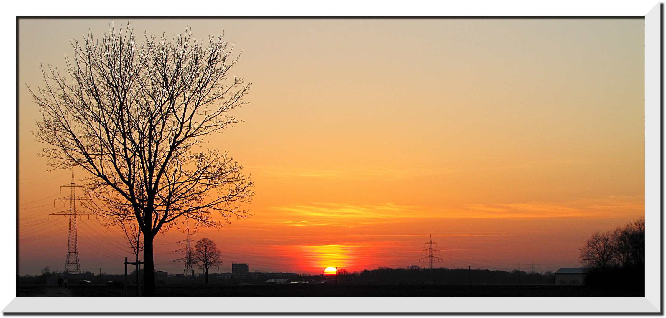 Sonnenuntergang in Eching