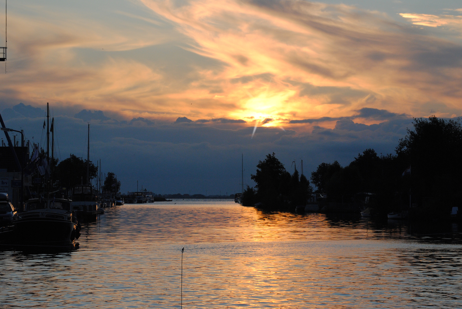 Sonnenuntergang in Echtenerbrug, NL