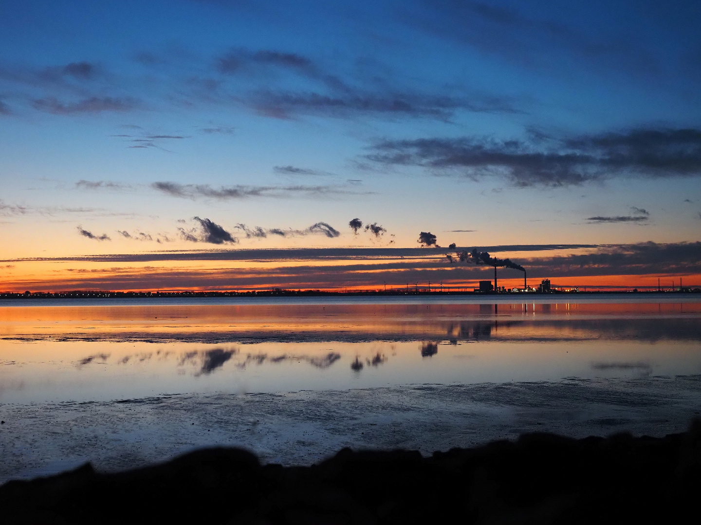 Sonnenuntergang in Eckwarderhörne