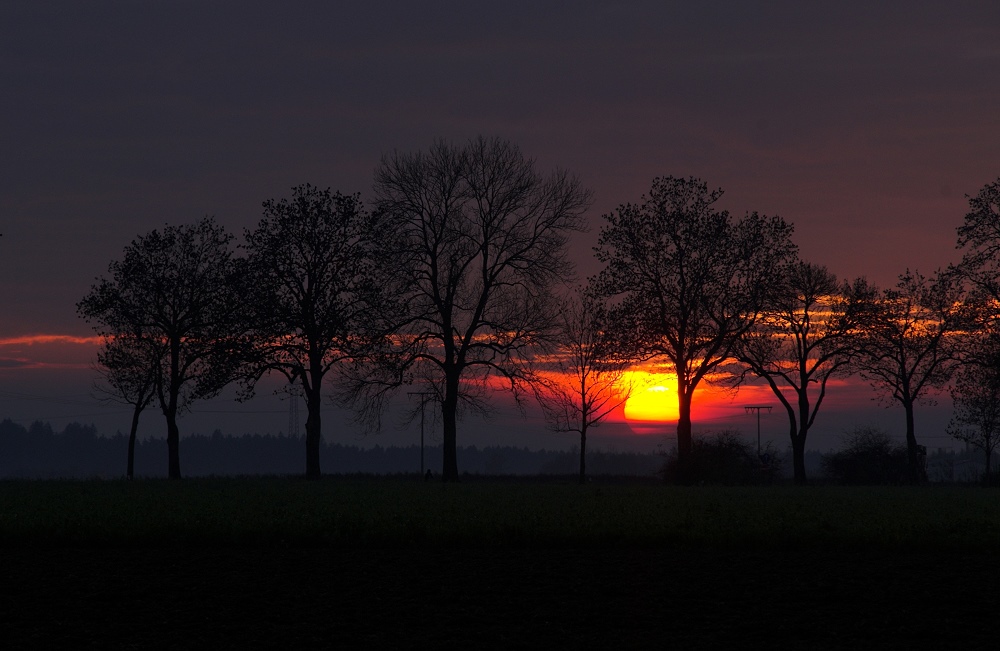 Sonnenuntergang in Eglharting...