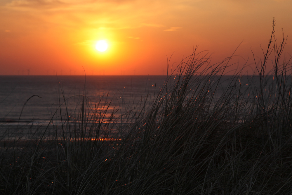 Sonnenuntergang in Egmond aan Zee