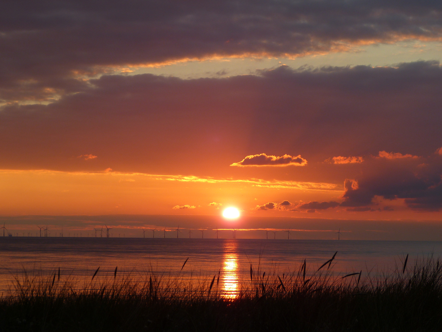 Sonnenuntergang in Egmond aan Zee