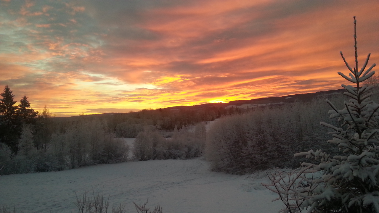 Sonnenuntergang in Ekshärad