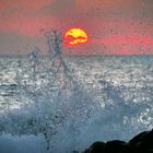 Sonnenuntergang in El Golfo auf Lanzarote