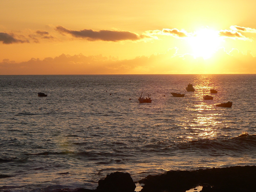 Sonnenuntergang in El Remo ...