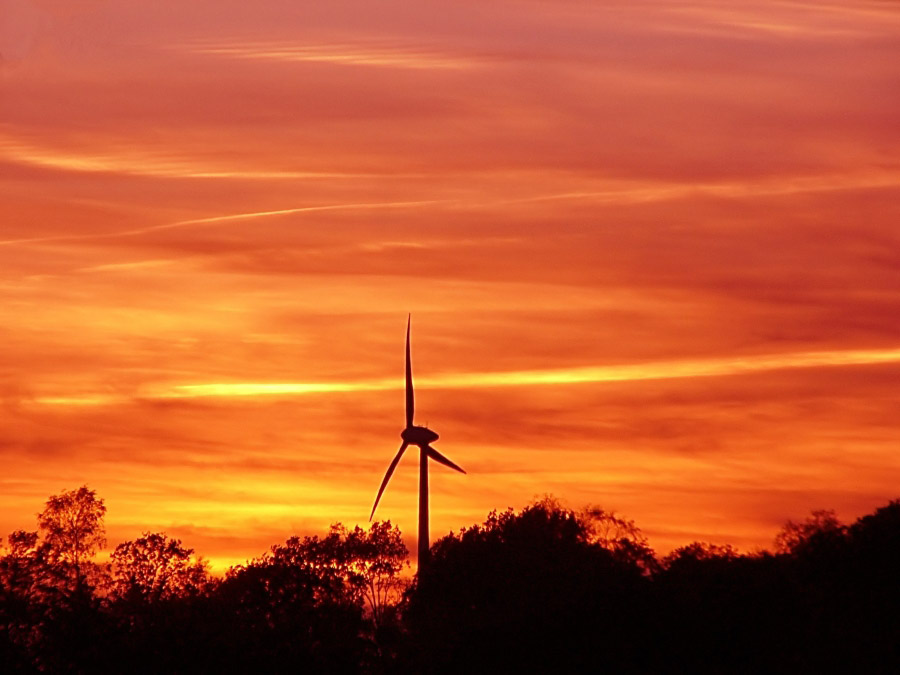 Sonnenuntergang in Enschede