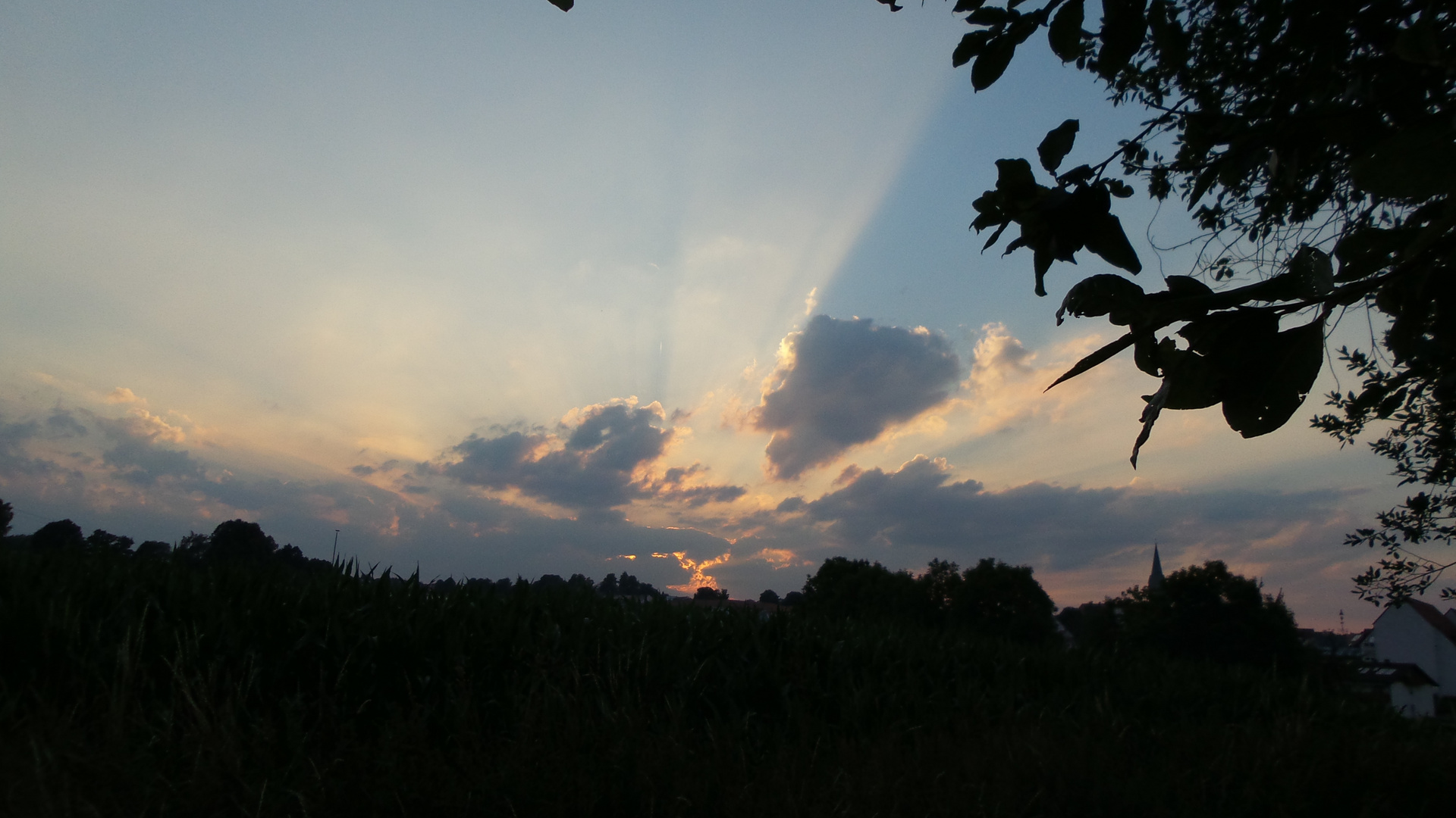 Sonnenuntergang in Erbendorf