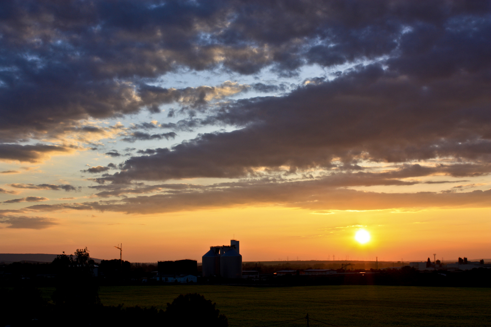 Sonnenuntergang in Erfurt