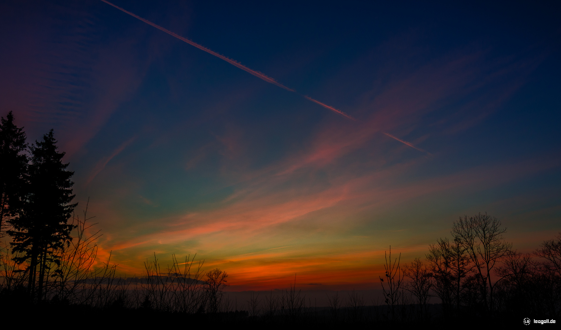 Sonnenuntergang in Ergste