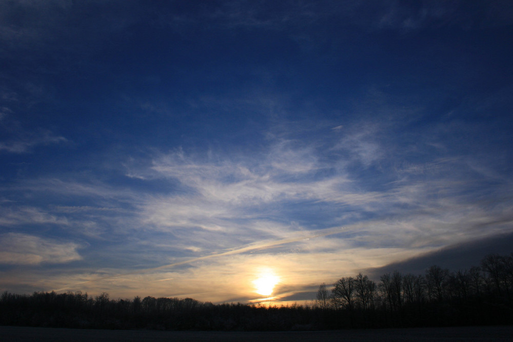 Sonnenuntergang in Ermershausen (Niederstetten)