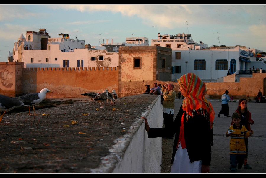 Sonnenuntergang in Essaouira, Marokko