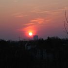 Sonnenuntergang in Essen-Dellwig