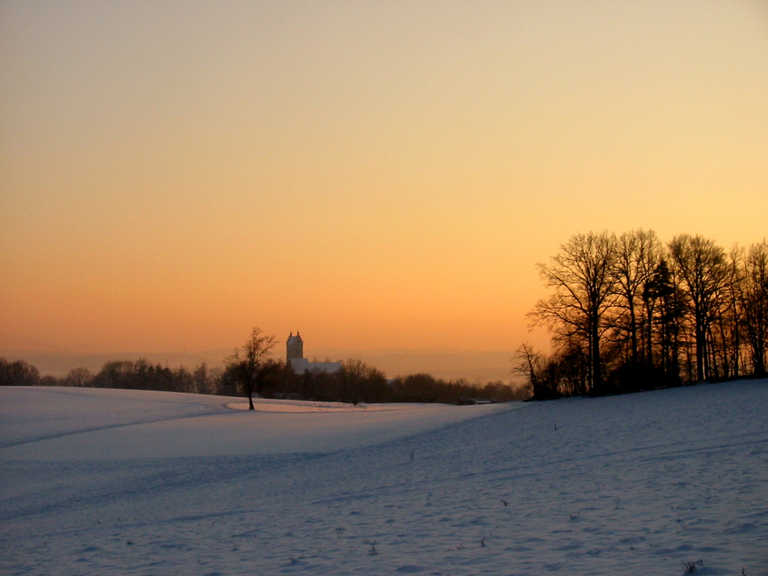 Sonnenuntergang in Eugenbach bei Altdorf