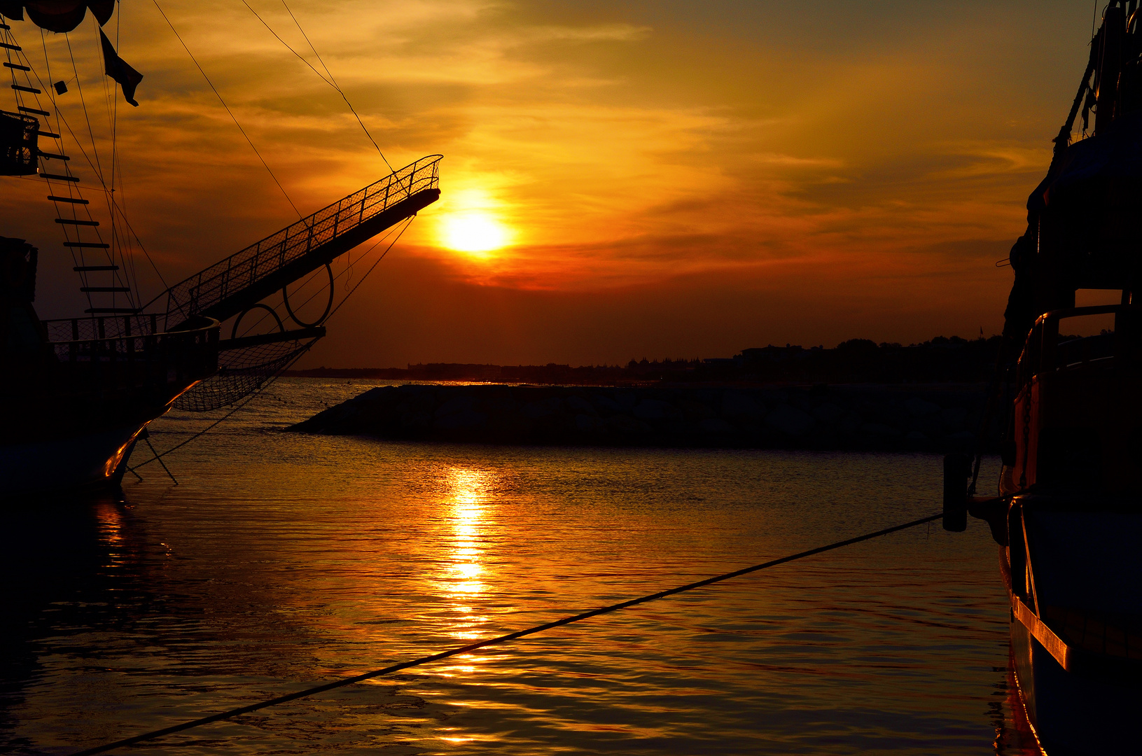 Sonnenuntergang in Everenseki (Nähe Side)