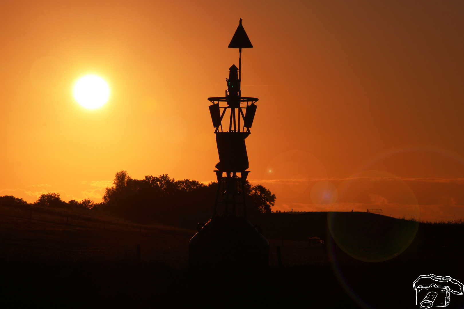 Sonnenuntergang in Fedderwardersiel