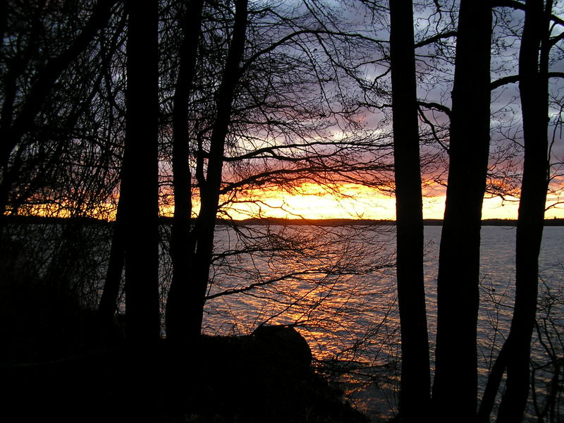 Sonnenuntergang in Finnland