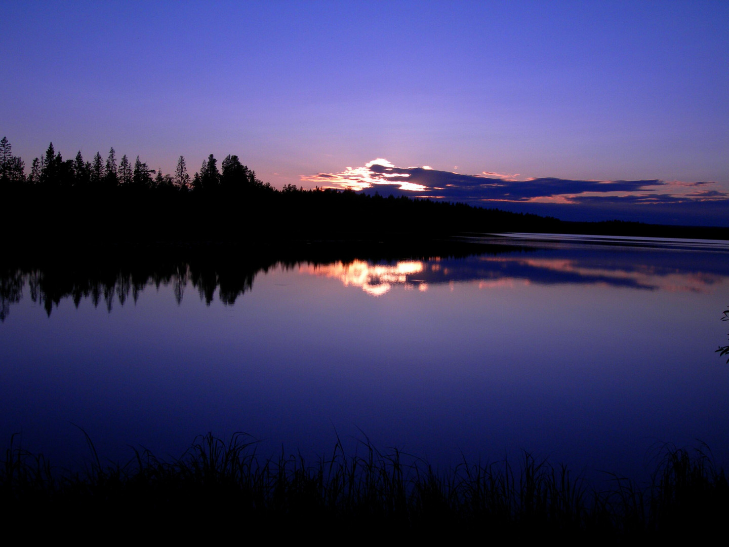 Sonnenuntergang in Finnland