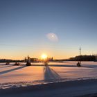 Sonnenuntergang in Finnland 