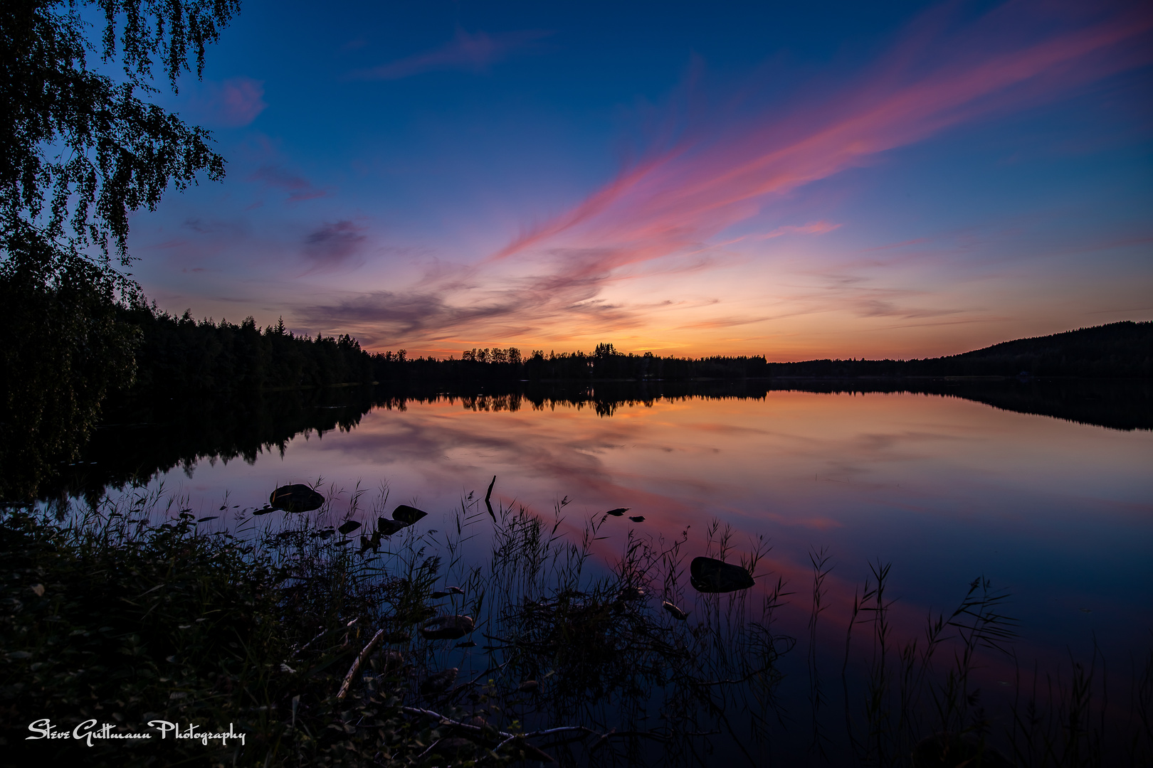 Sonnenuntergang in Finnland