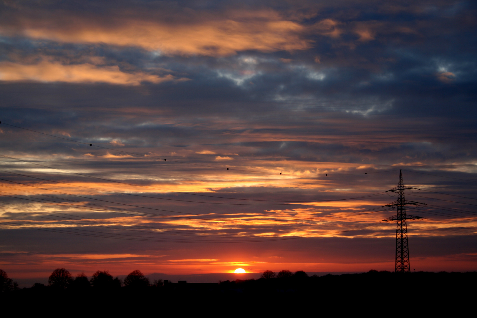 Sonnenuntergang in Fischeln