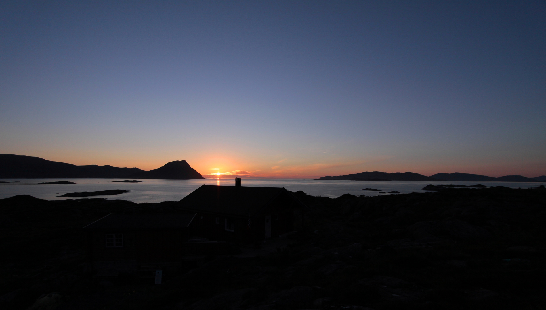 Sonnenuntergang in Fiskabygd