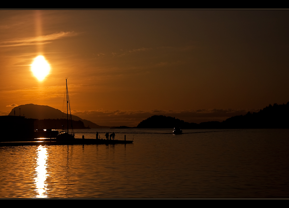 Sonnenuntergang in Florø