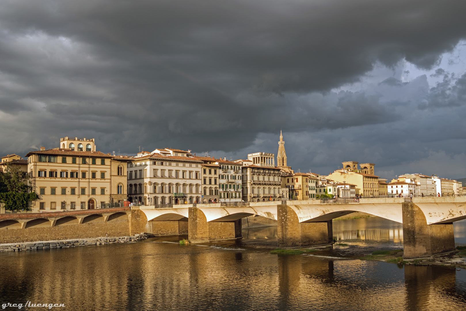 Sonnenuntergang in Florenz - Ponte alla Carraia 