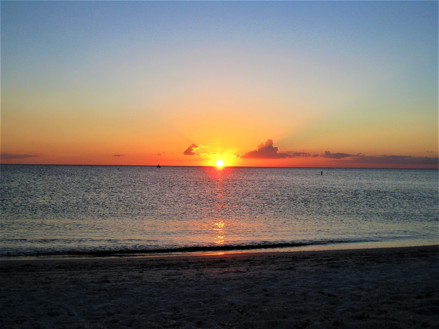 Sonnenuntergang in Florida, am Golf von Mexiko