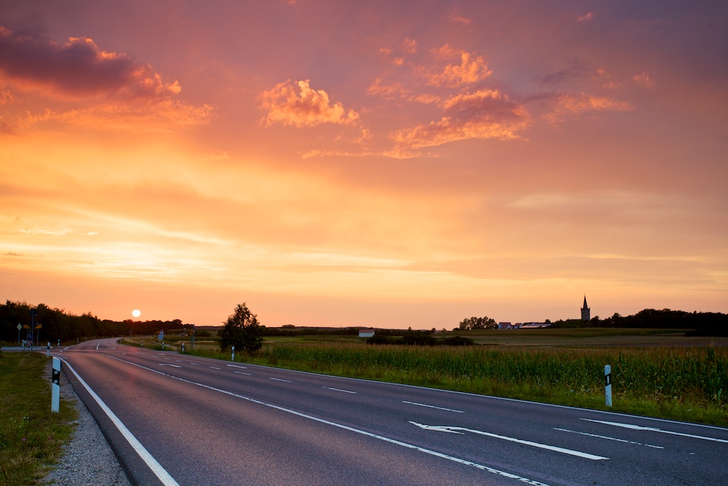 Sonnenuntergang in Franken