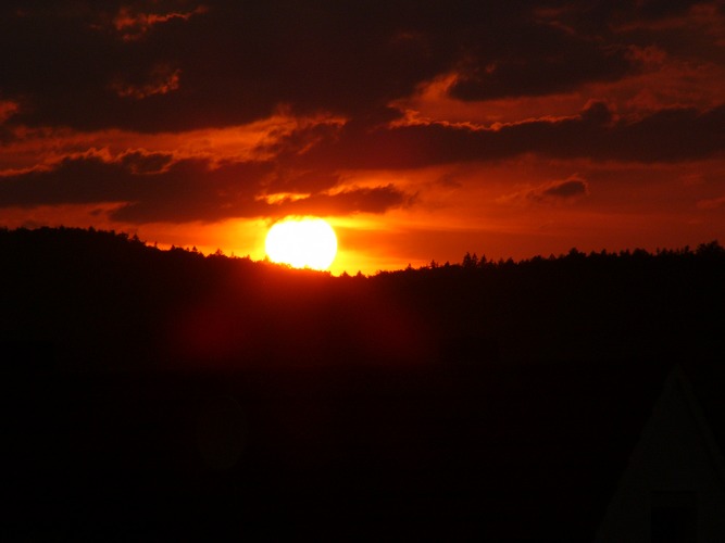 Sonnenuntergang in Franken