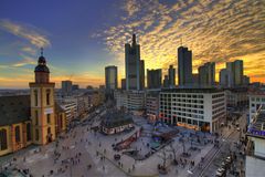 Sonnenuntergang in Frankfurt