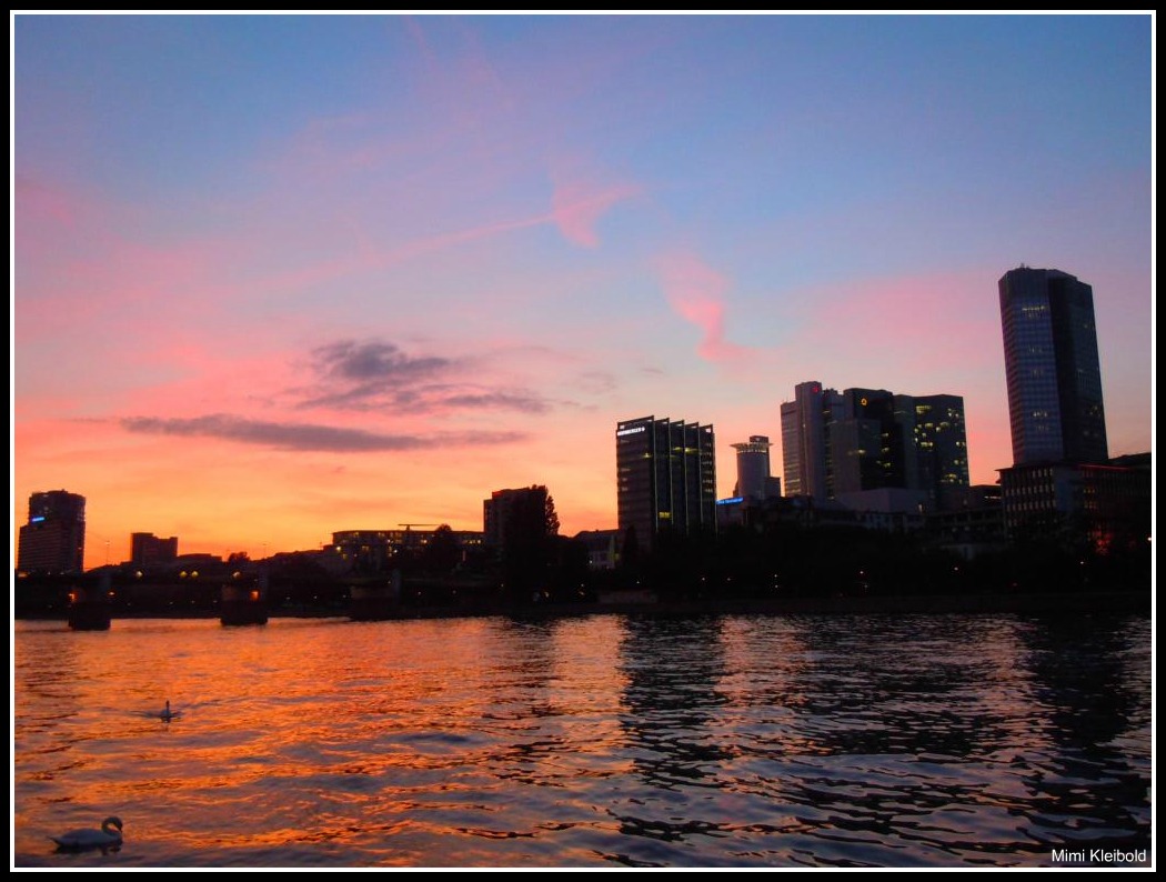 Sonnenuntergang in Frankfurt