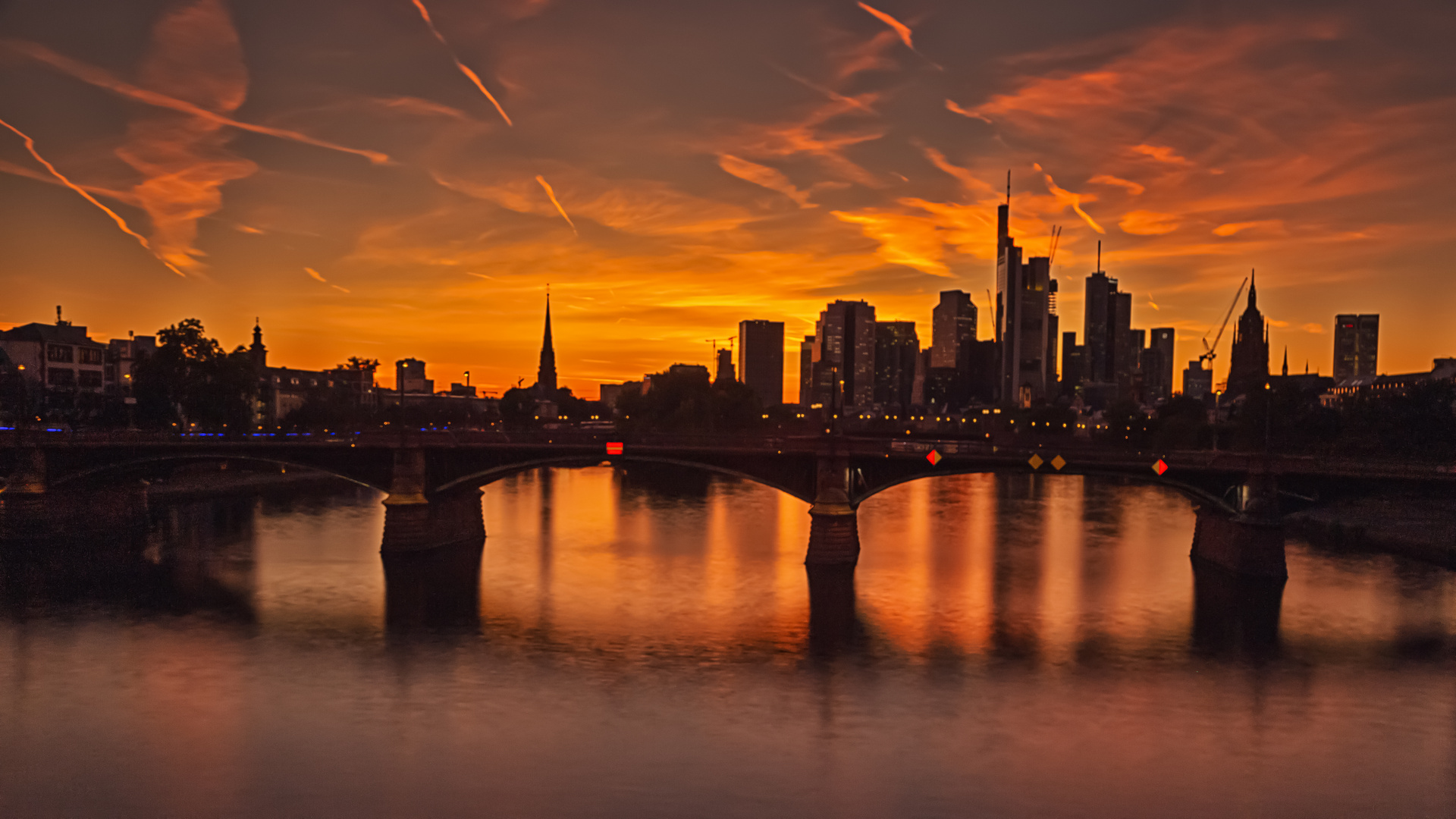 Sonnenuntergang in  Frankfurt am Main 