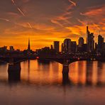Sonnenuntergang in Frankfurt am Main