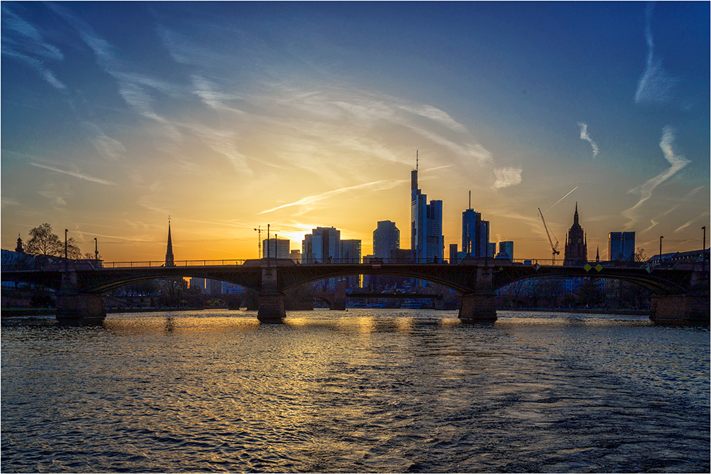 Sonnenuntergang in Frankfurt am Main