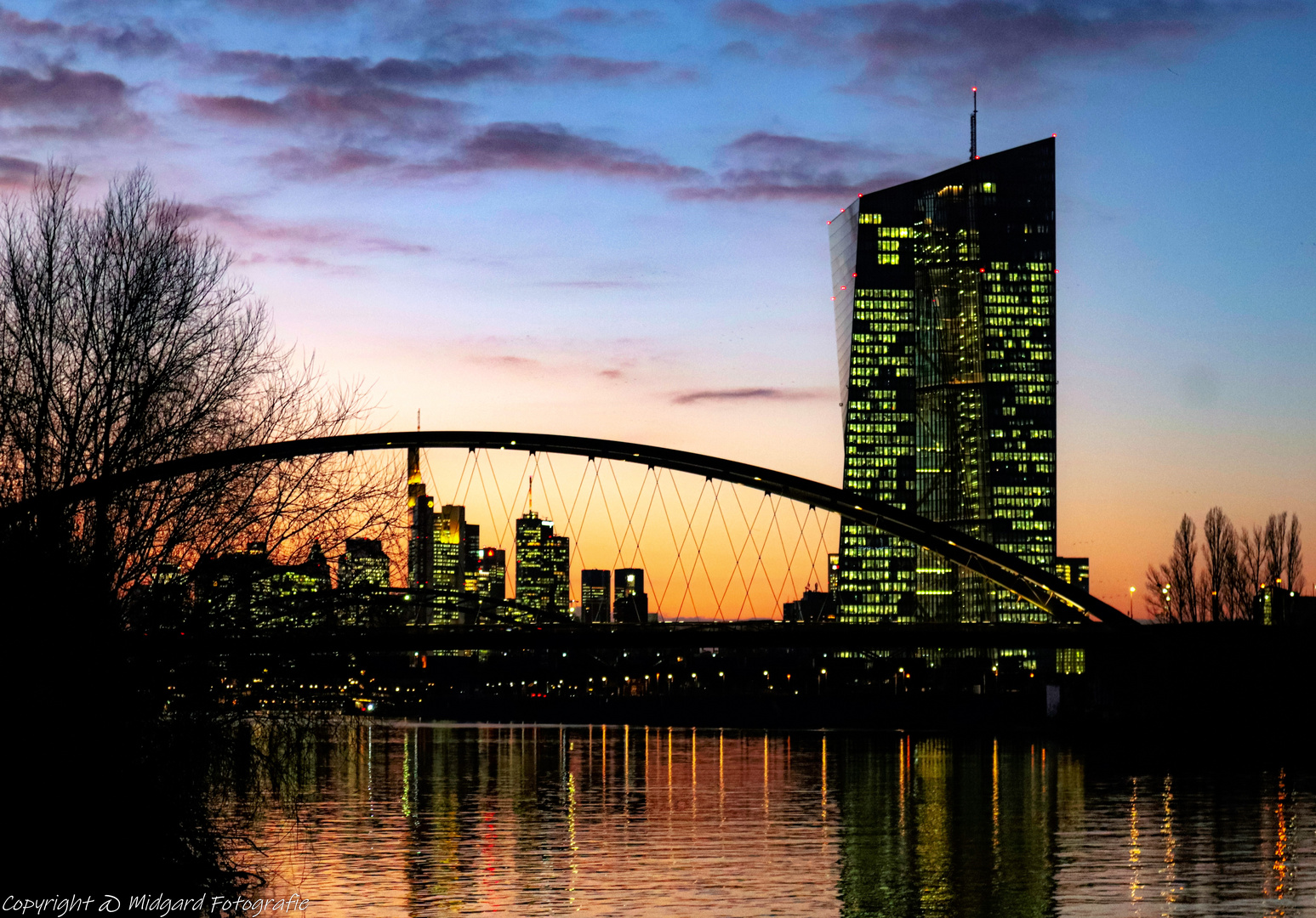 Sonnenuntergang in Frankfurt am Main