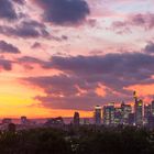 Sonnenuntergang in Frankfurt am Main am 12.10.2017