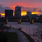 Sonnenuntergang in Frankfurt