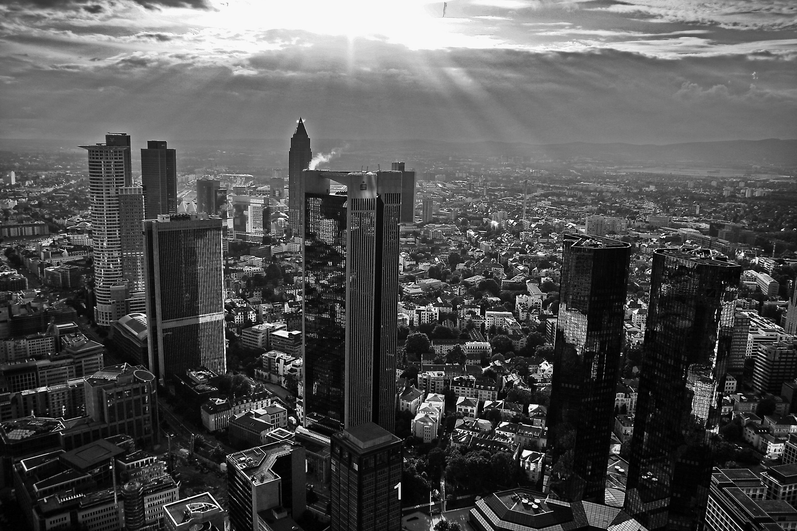 Sonnenuntergang in Frankfurt