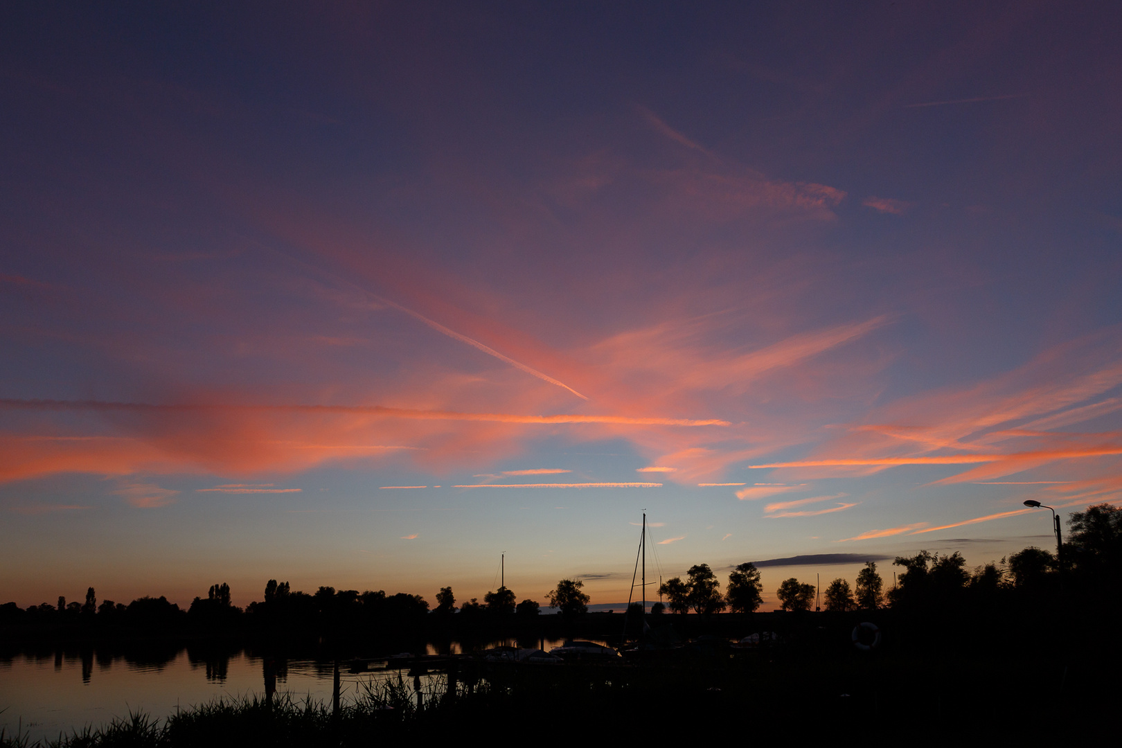 Sonnenuntergang in Frankreich