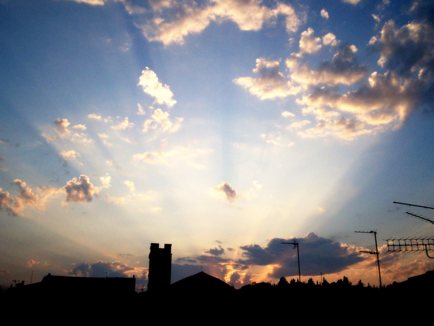 sonnenuntergang in frankreich