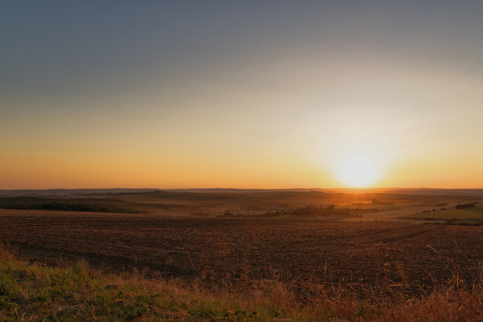 Sonnenuntergang in Frankreich bei 39°