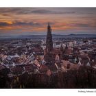 Sonnenuntergang in Freiburg