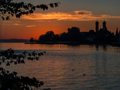 Sonnenuntergang in Friedrichshafen