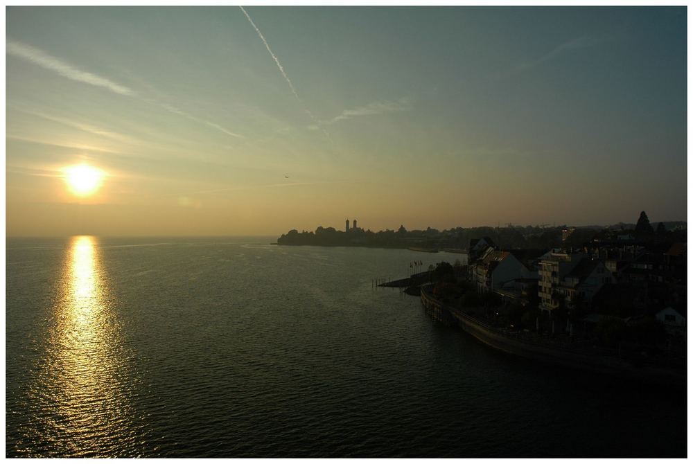 Sonnenuntergang in Friedrichshafen