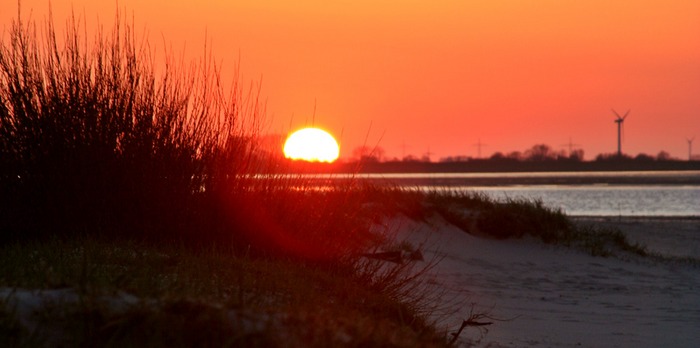 Sonnenuntergang in Friesland