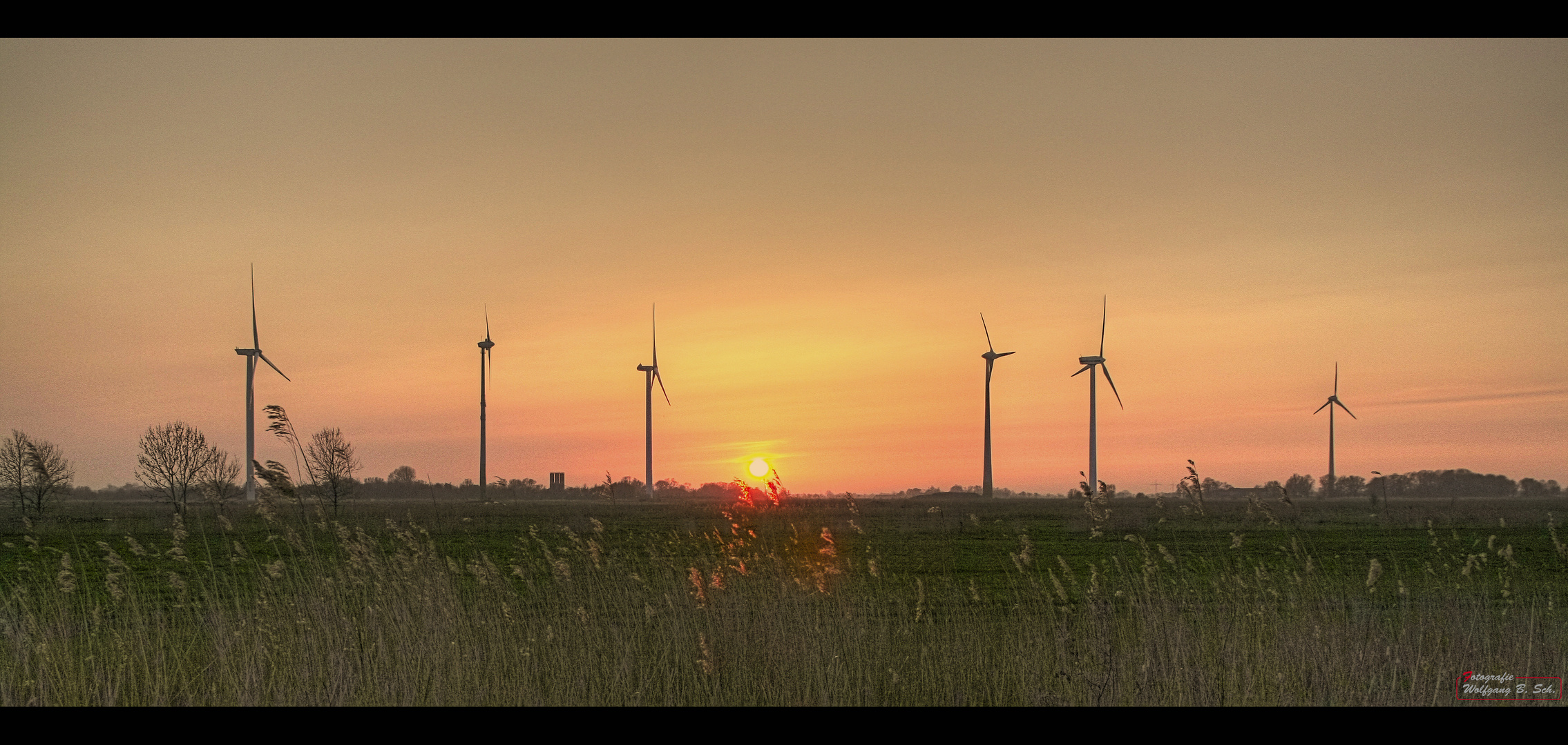 Sonnenuntergang in Friesland