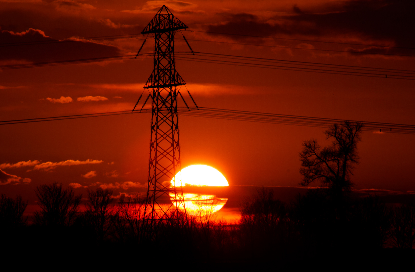 Sonnenuntergang in Friesland (NL)