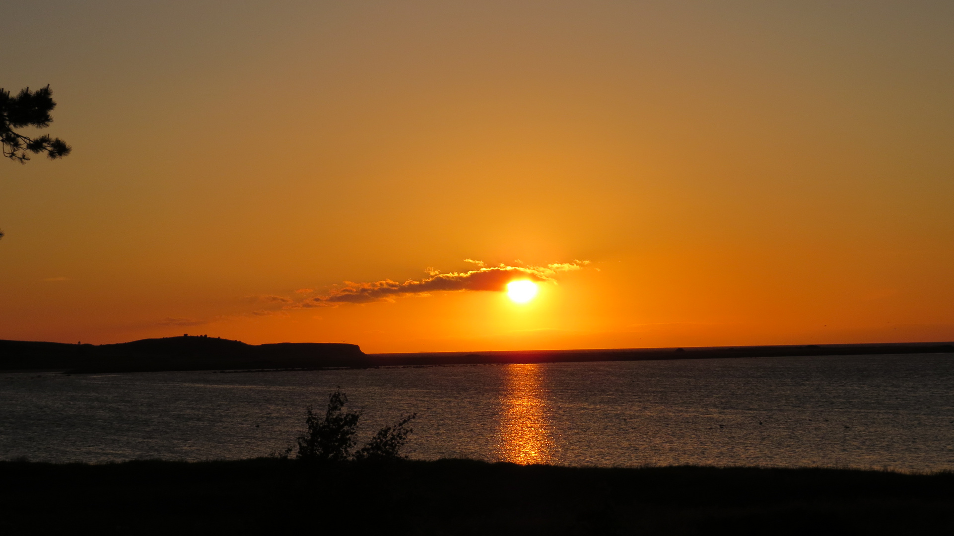 Sonnenuntergang in Fyns Hoved auf der Insel Fünen / Dänemark