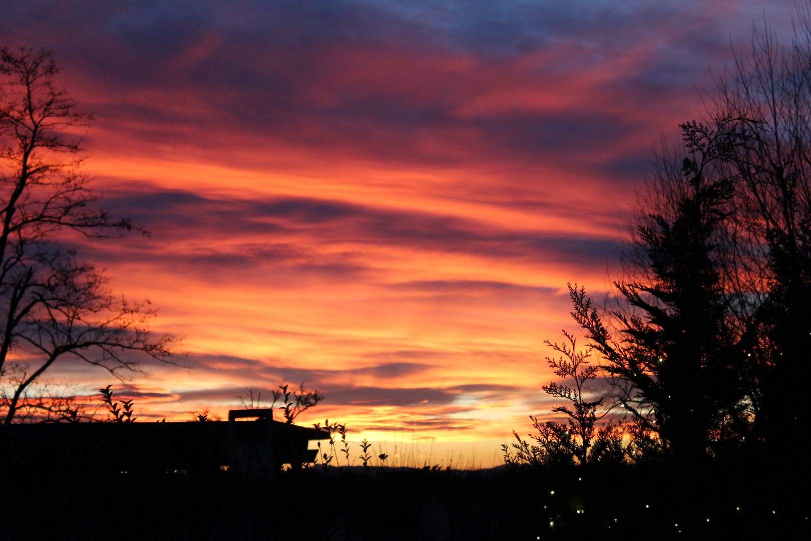 Sonnenuntergang in Gänserndorf